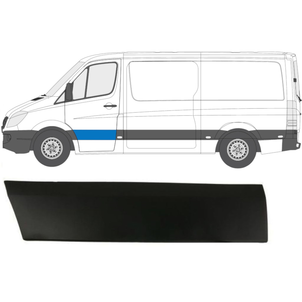 Moulure Baguette Gauche (Porte Conducteur) Mercedes Sprinter 906 Vw Crafter 2005 17