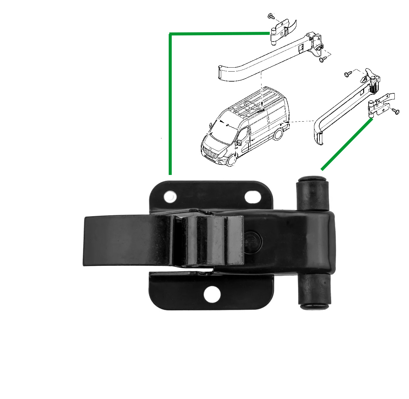 Limitateur D'arret De Porte Arrière Renault Master Iii Movano Nv400 824300321 R 824300006 R 904702142 R