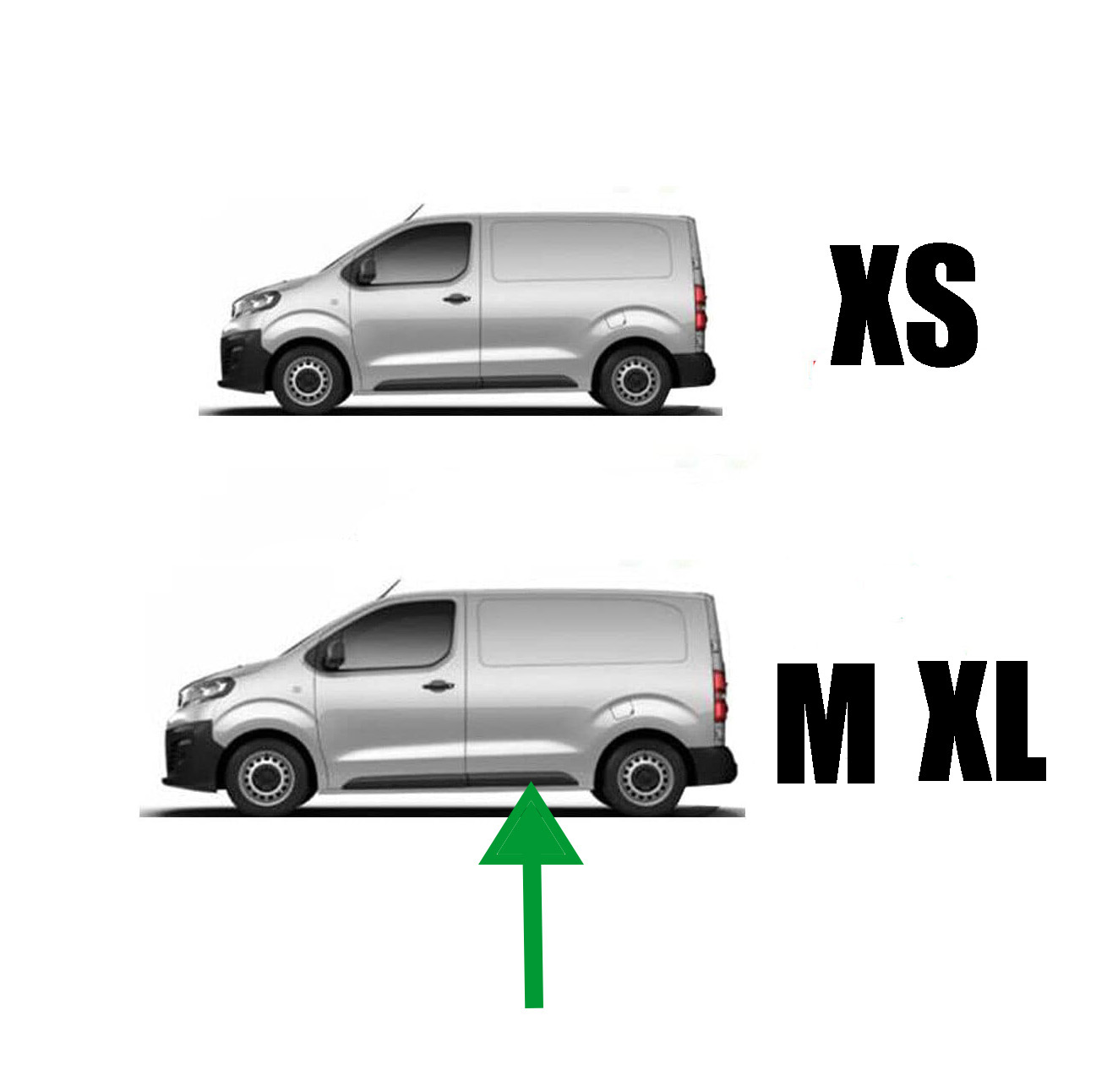 Moulure Arrière Gauche M Et Xl (11 Clips) Peugeot Expert Traveller Citroen Jumpy Spaceclass Fiat Scudo Ulysse Opel Vivaro Zafira Toyota Proace Verso