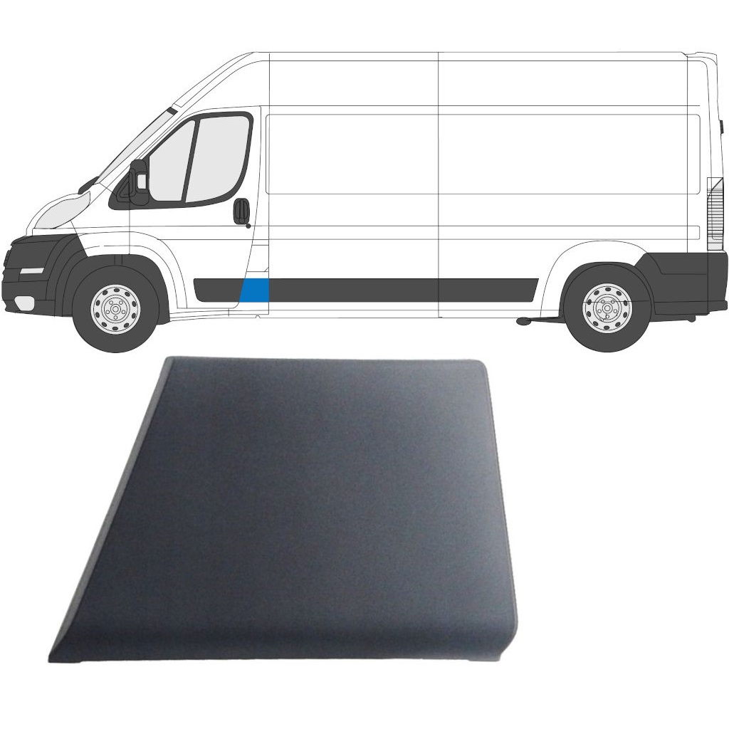 Moulure Petite Milieu Gauche Fiat Ducato Peugeot Boxer Citroen Jumper 2006+