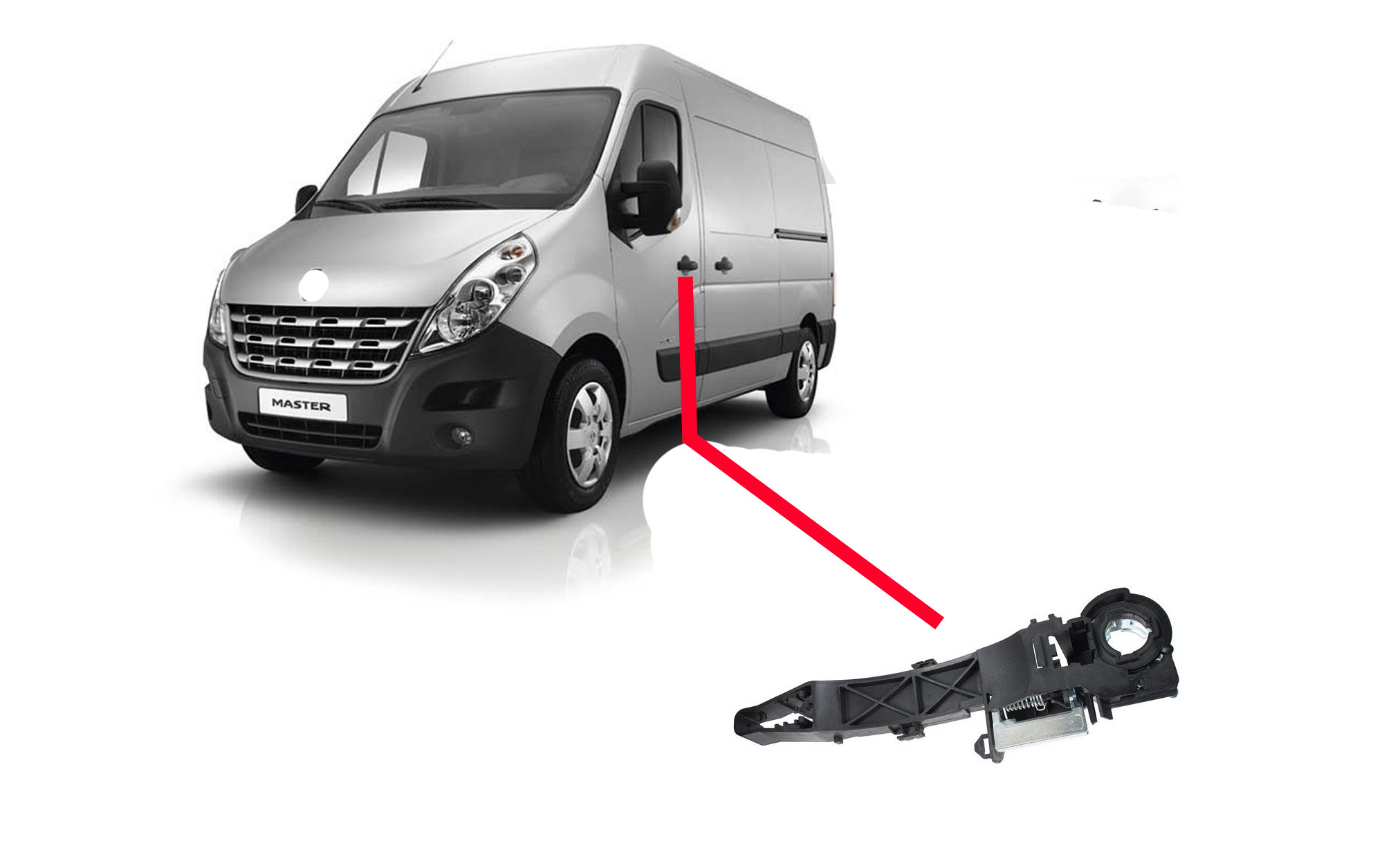 Mécanisme Porte Conducteur Gauche Renault Master 2010 Opel Movano Nissan Nv400