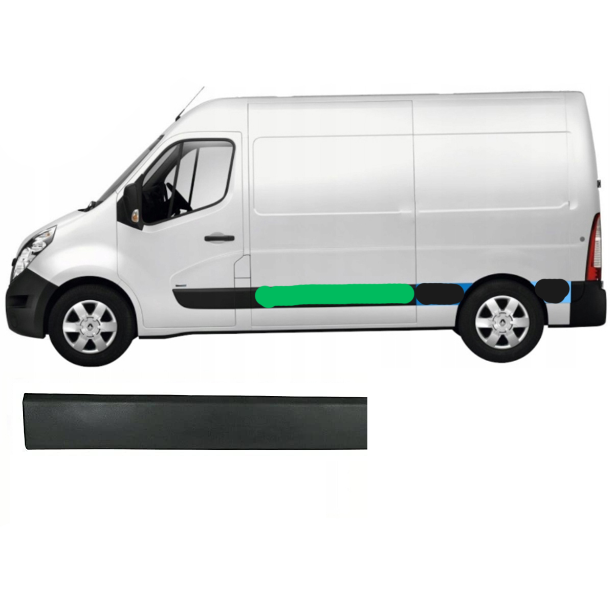Grande Moulure Pour L2,L3,L4 Gauche Rm3 L3 Renault Master Iii 2010 