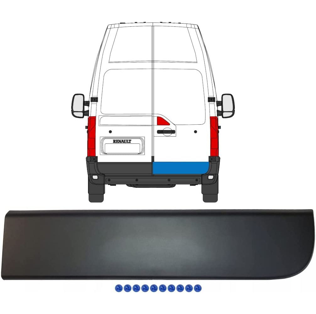 Moulure Porte Arrière Droite Renault Master Iii 2010 