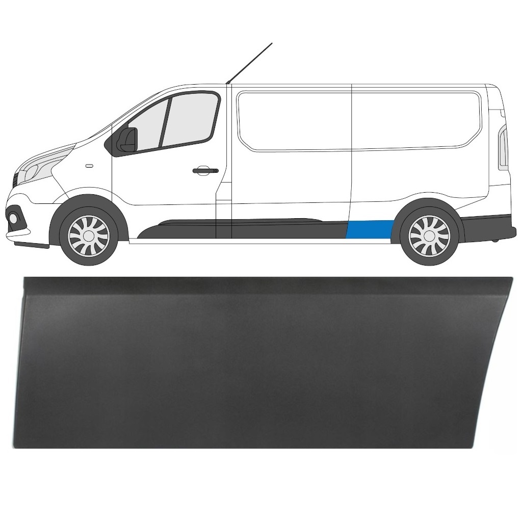 Baguette/Moulure Arrière Gauche L2 Long Renault Trafic Iii 2014 