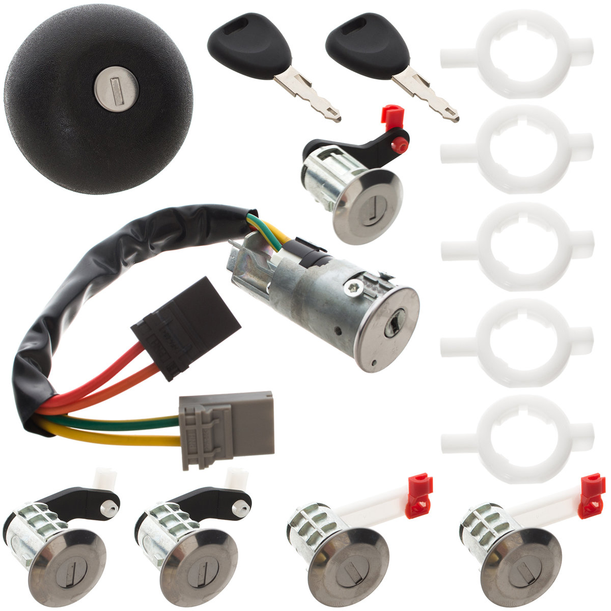 Kit Neiman + 2x Clé + Barillets + Bouchon Reservoir Renault Master Ii 97 2010